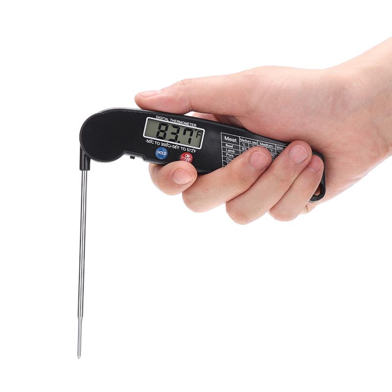 Digital Instant Read Meat Thermometer Probe Oven Kitchen Food Cooking Grill Tool