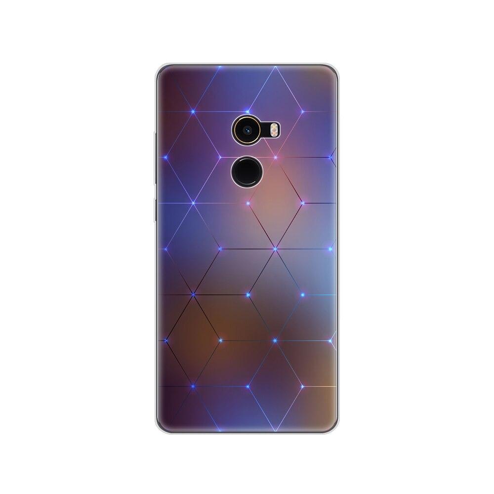 Soft Case for Xiaomi Mix 2 Silicon Case for Xiaomi Mi Mix 2 Mix2 Back Cover Protective Printing Transparent Coque