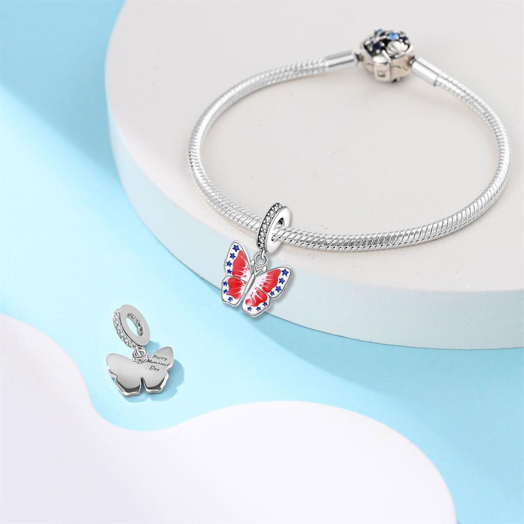 Butterfly Charm Bead Charms copper Authentic Bead Charms Compatible With Authentic Charm Bead Charms Bracelets Bead Charms Jewellery Gifts for Wome