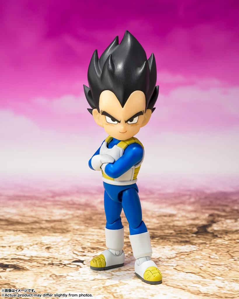 TAMASHII NATIONS Dragon Ball DAIMA Vegeta 70mm PVC ABC Painted Movable Figure S.H.Figuarts (Mini) -DAIMA- Approx. &