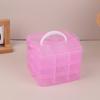 3 Layers Transparent Plastic Jewelry Storage Box Large-Capacity Finishing Box Necklace Ring Stud Earrings Box Ornament Box