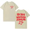 Dani Fernández "Me Has Invitado a Bailar" Lyric Print Oversized T-Shirt Women And Men Comfortable Fashion T-Shirt
