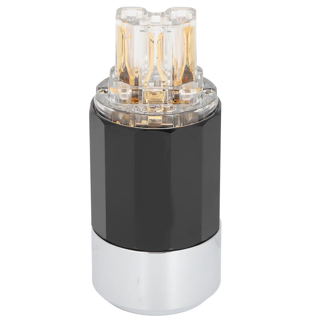 Monosaudio Pure Copper 24K Gold Plated Power Plug HIFI Audio Power Connector Plug 100‑250V