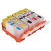5PCS Ink Cartridge 4 Colors PP Intelligent Chip Large Capacity Printer Accessories for Documents Pictures