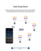 Smart LED Bulb E27/B22, WiFi & Bluetooth, RGB, Dimmable, Adjustable Color Temperature Atmosphere Light
