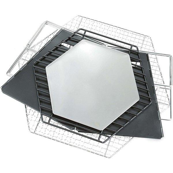 Captain Stag Captain Stag Ug 0050 [cs Black Label Hexa Stainless Fire Grill]