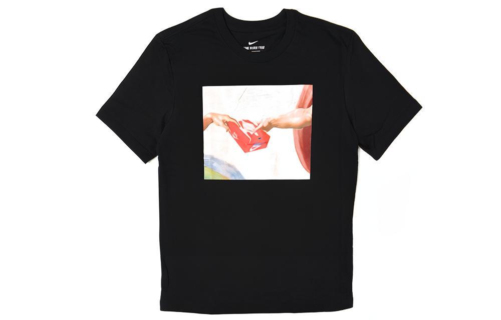 

Nike T Shirts Men s Crew Neck Moderate Straight Fit AR5053-010 S