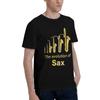 Saxophone Player Music Art Girls Y2k Graphic Men TShirt Oversized T Shirts Mens ONeck Cotton Tees Short Summer Male