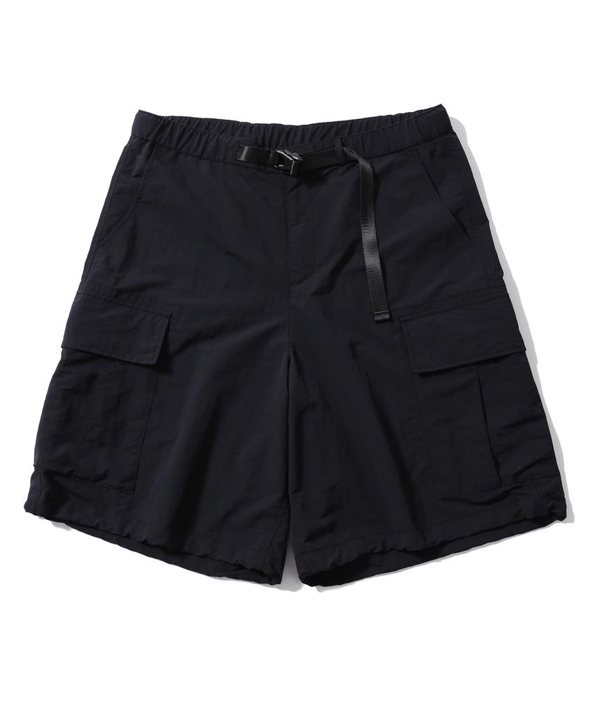 Haebeuopeudyuti Belted Easy Cargo Shorts (Black)