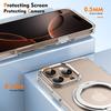 360° Metal Ring Stand Clear Magnetic Case for IPhone 16 15 14 13 12 15 Pro Max Plus Magnetic Wireless Charging Transparent Cover