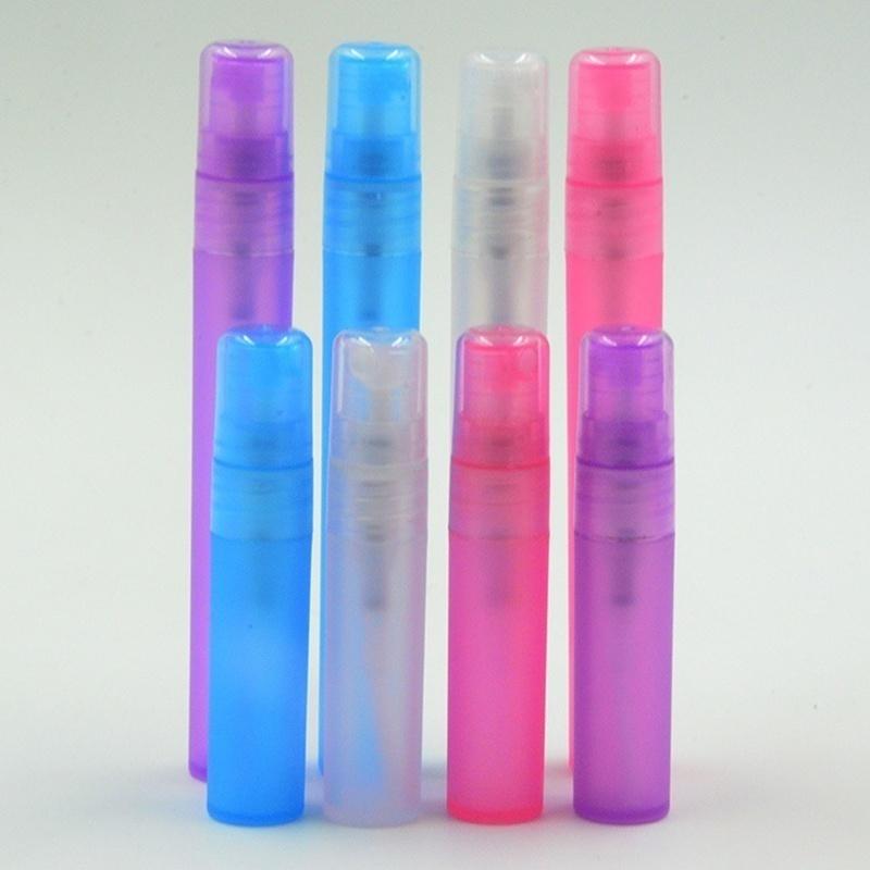 5pcs Spray Bottles 5ml 10ml Perfume Empty Atomizer Plastic Pen Travel Mini Refillable Random