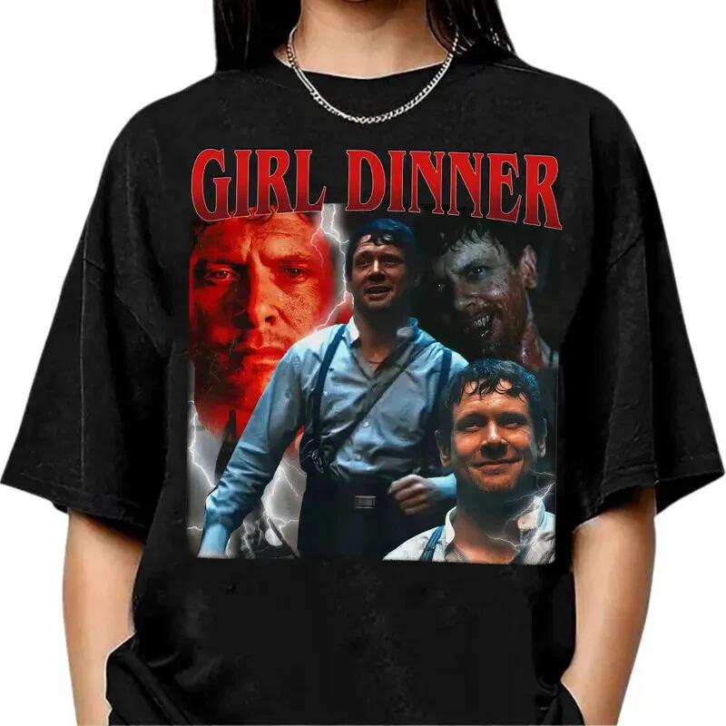 Girl Dinner Remmick Sinners TShirt Sinners 2025 Horror Movie Fan Casual Tee S