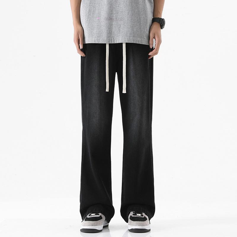 

Узкие и красивые брюки-дудки, простые микро-ла джинсы, мужская ниша, для высоких, стройных и красивых 3XL