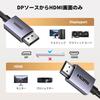 UGREEN 4K DisplayPort to HDMI Conversion Cable 1080P@120Hz 4K@30Hz Unidirectional Transmission Active DP 1.2 to HDMI 1.4 Conversion Cord High Durabili
