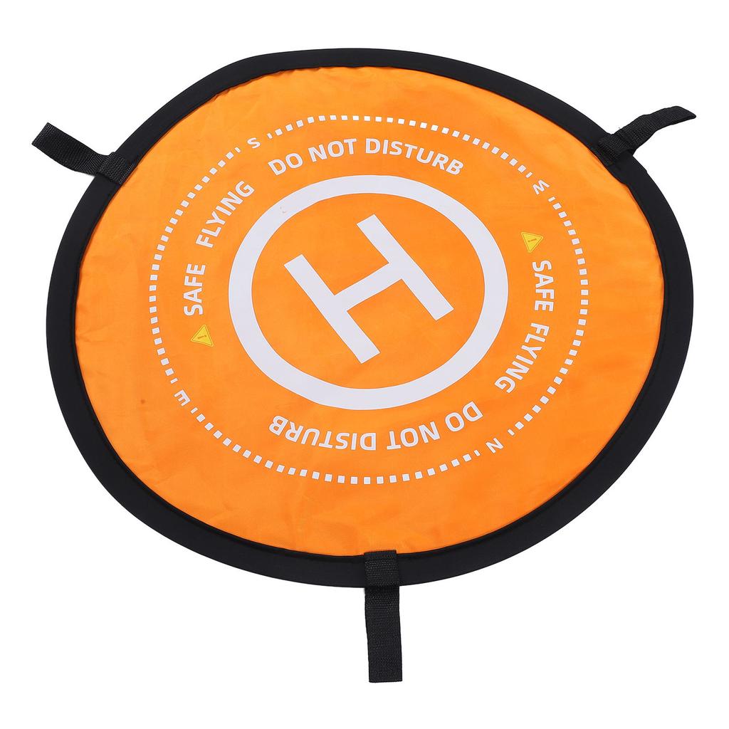 Drone Landing Pad Oxford Cloth Foldable Waterproof Slogan Drone Parking Apron Pad for Lawn 76.6cm 30.2in