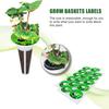 Pack of 100/120 Hydroponics Plant Labels Round Plant Growth Stickers for Seedling Self-Adhesive Hydroponics Plant Labels