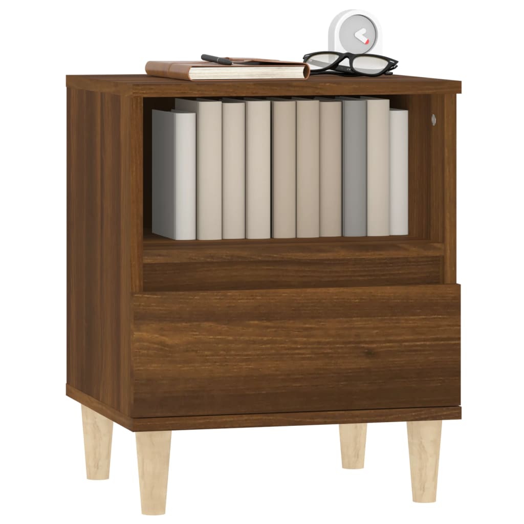 Nightstand Brown Oak Effect 40 x 35 x 50 cm