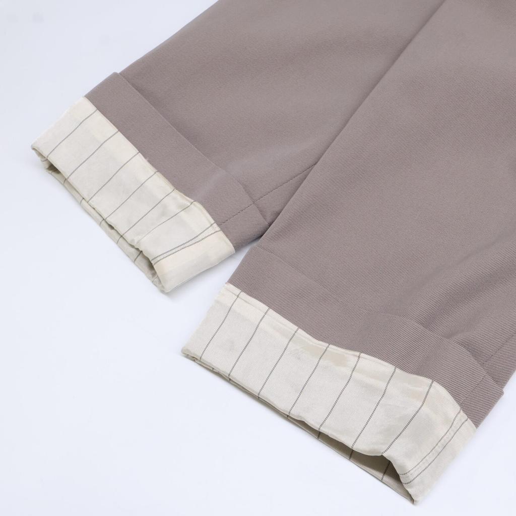 FENDI Domestic regular 23 year old FF6012ARU5 Wool cotton single-breasted long coat 38 greigeUsed