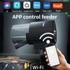 200ml/100ml/450ml/200ml Controle Remoto por Aplicativo de Smartphone Wifi Dispositivo Alimentador de Peixes Alimentador Automático para Aquário Dispensador de Comida com Temporização Inteligente