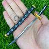 6inch Metal Roronoa Zoro Katana Anime One Piece Luffy Ninja Knife Japanese Katana Fake Sword Steel Original Samurai Sabre Gift