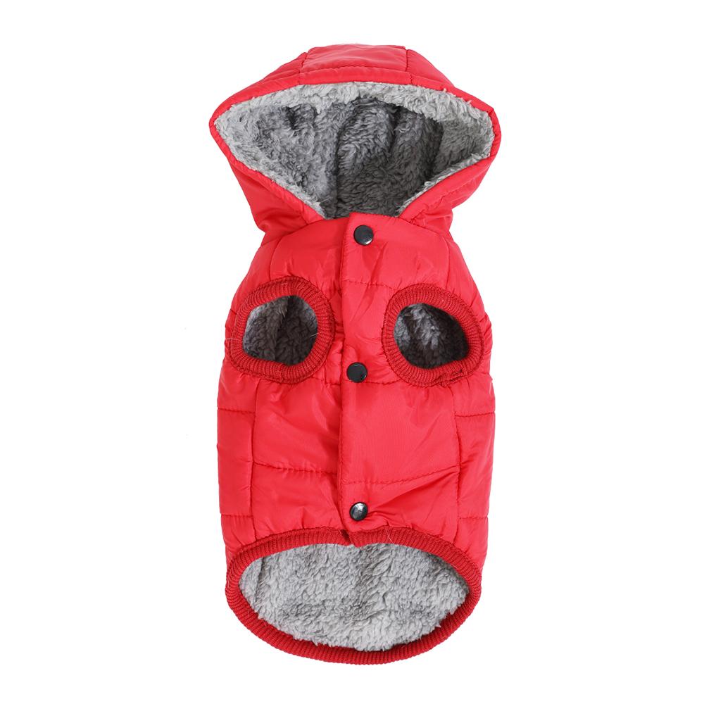 Zateplená zimní bunda s kapucí pro mazlíčky, štěňata, psy a kočky, voděodolný obleček s D-kroužkem pro malé a střední psy, kočky, čivavy