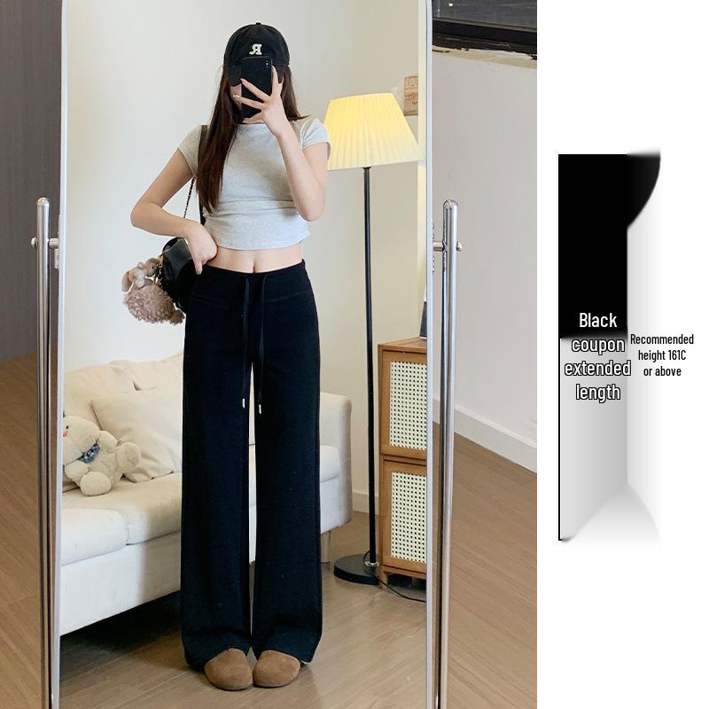 Women s Gray High-Waist Straight Leg Sweatpants - Spring/Autumn 2026, Slimming Casual Fit S