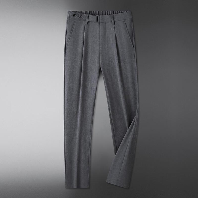 Dibinze Men s Plus Size Lightweight Stretch Waist Business Casual Dress Pants 44