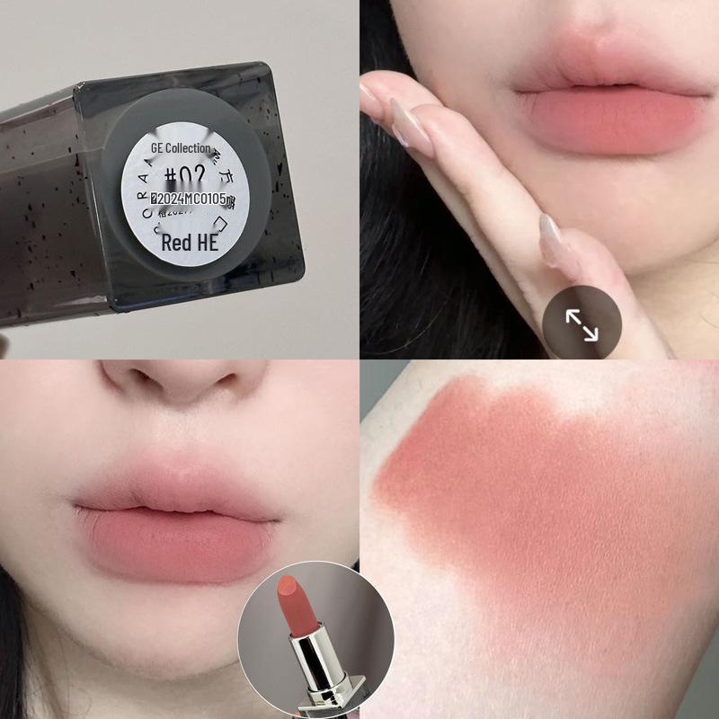 Jiao Rou Matte Lipstick: Long-Lasting, Velvet Soft for Whitening and Bare Lips - Perfect for Autumn/Winter.