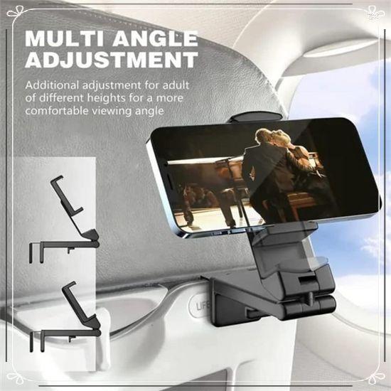Mobile device holder travel mobile phone holder desktop folding mobile phone clip universal live outdoor travel mobile phone holder black