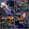 1PC Luces LED Solares Florales de Fuegos Artificiales para Jardín Exterior Impermeable Lámpara de Césped, Iluminación de Paisaje para Patio, Terraza, Balcón, Camino, Parque