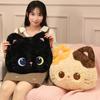 Kawaii Black Cat Plush Pillow Cushion Soft Stuffed Animal Cat Toy Home Decor Birthday Gift for Kids And Girls