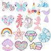 Mermaid Star Embroidery Cloth Sticker Fantasy Flying Horse Patch Sticker Bag Decoration Chapter Boy Rainbow Diamond Embroidery Label