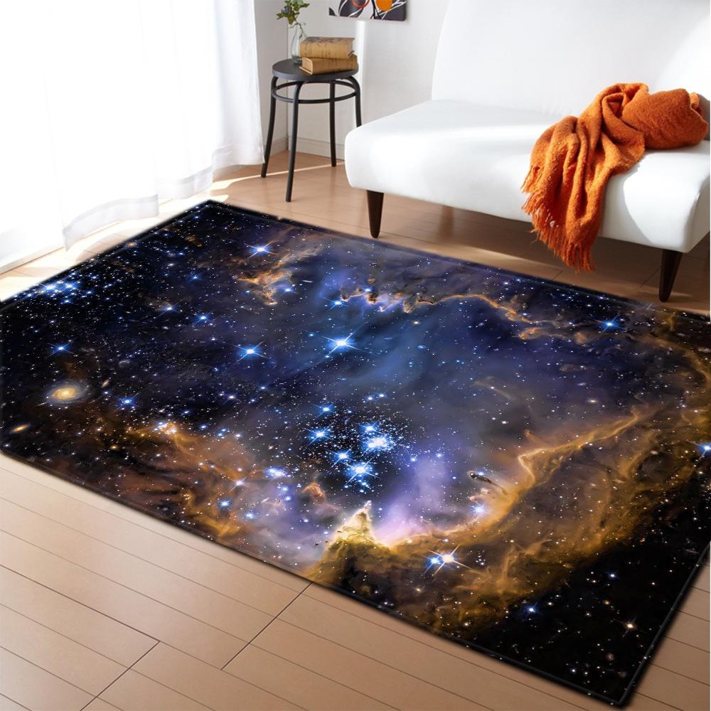 Starry Sky Carpet Feather Wind Bedroom Floor Mat