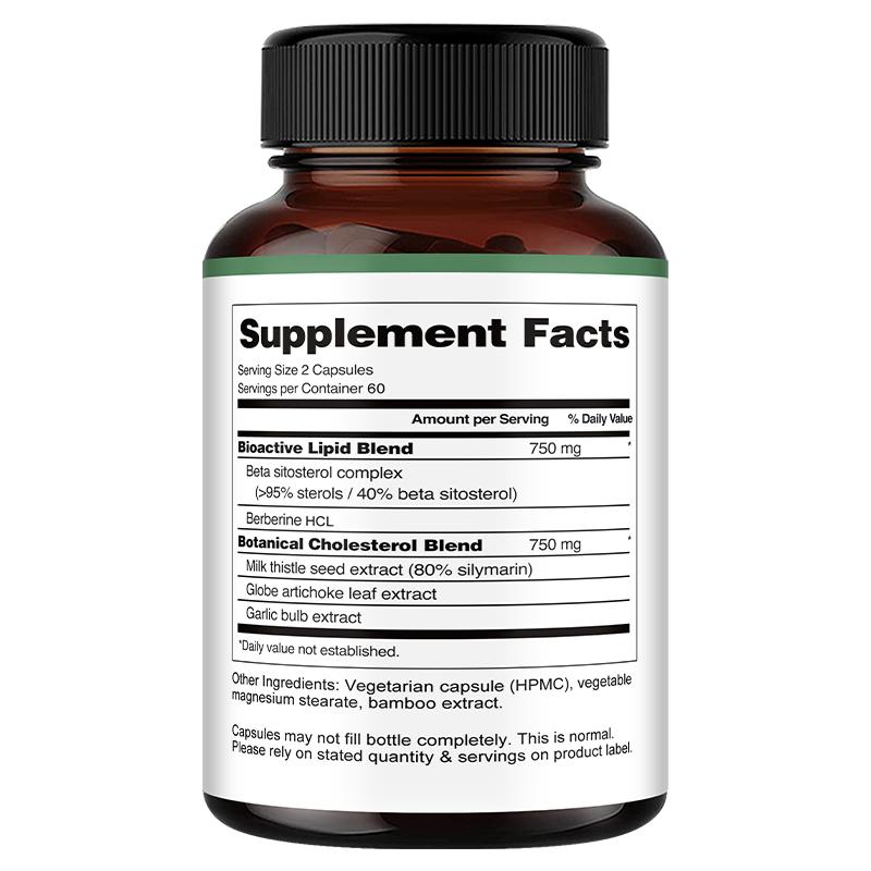 Daitea Cholesterin Gesundheit Kapseln, Berberin, Mariendistel, Knoblauch, Artischocke, 1500mg, 120 Kapseln