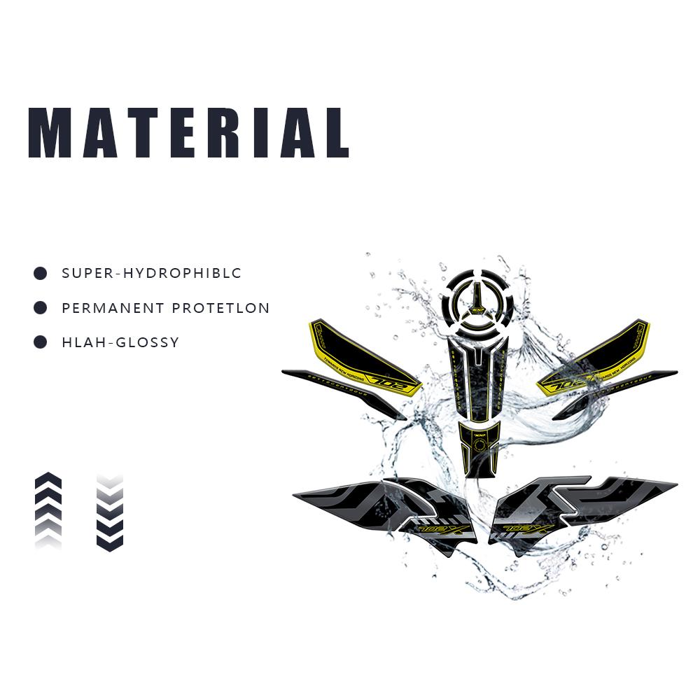 For Benelli TRK 702X 2023 2024 2025 Motorcycle 3D Gel Epoxy Resin Sticker Tank Pad Protection Kit