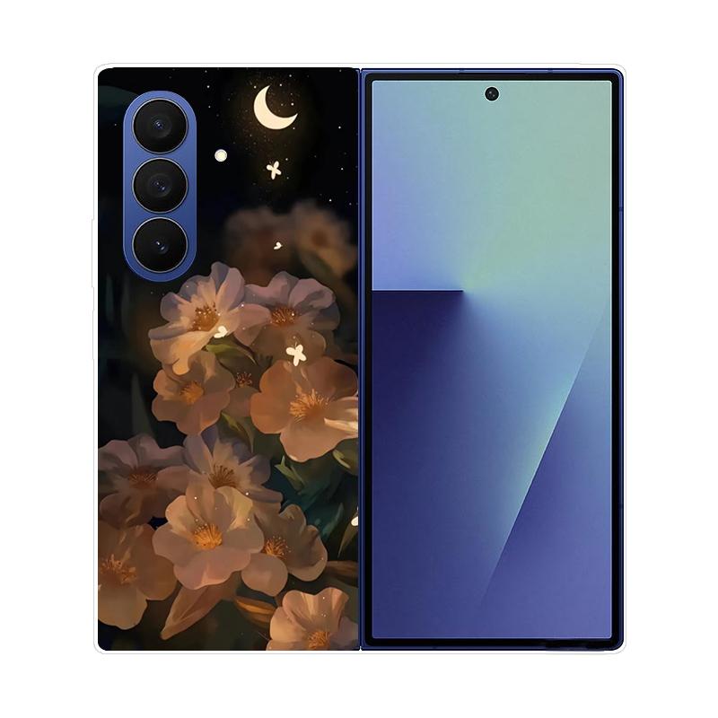Etui Do Samsung Galaxy Z Fold 7 Przezroczyste Twarde Składane Luksusowe Malowane Do Samsung Galaxy Z Fold7 Clear Cover ZFold 7 Fundas