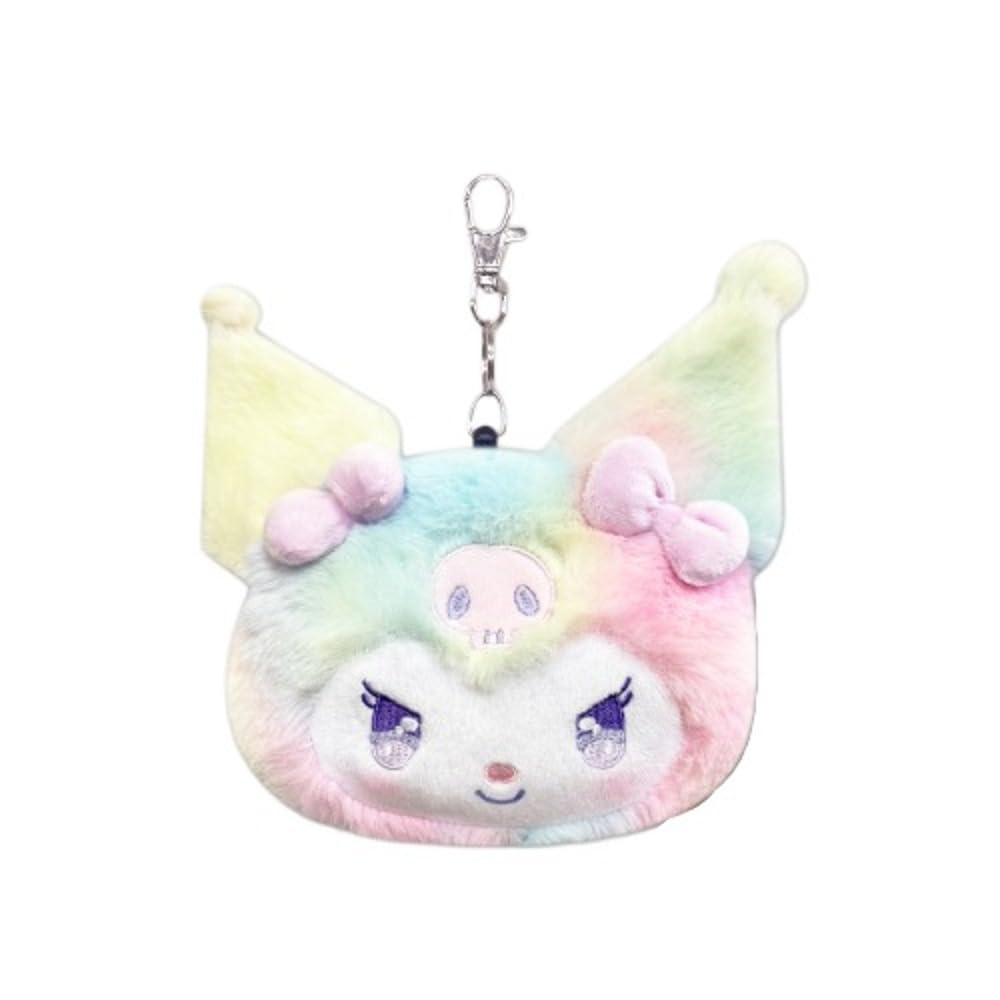 Hatayama Shoji Face Reel Pass Rainbow x 63202554 Case, Kuromi, H10.5 W13cm,