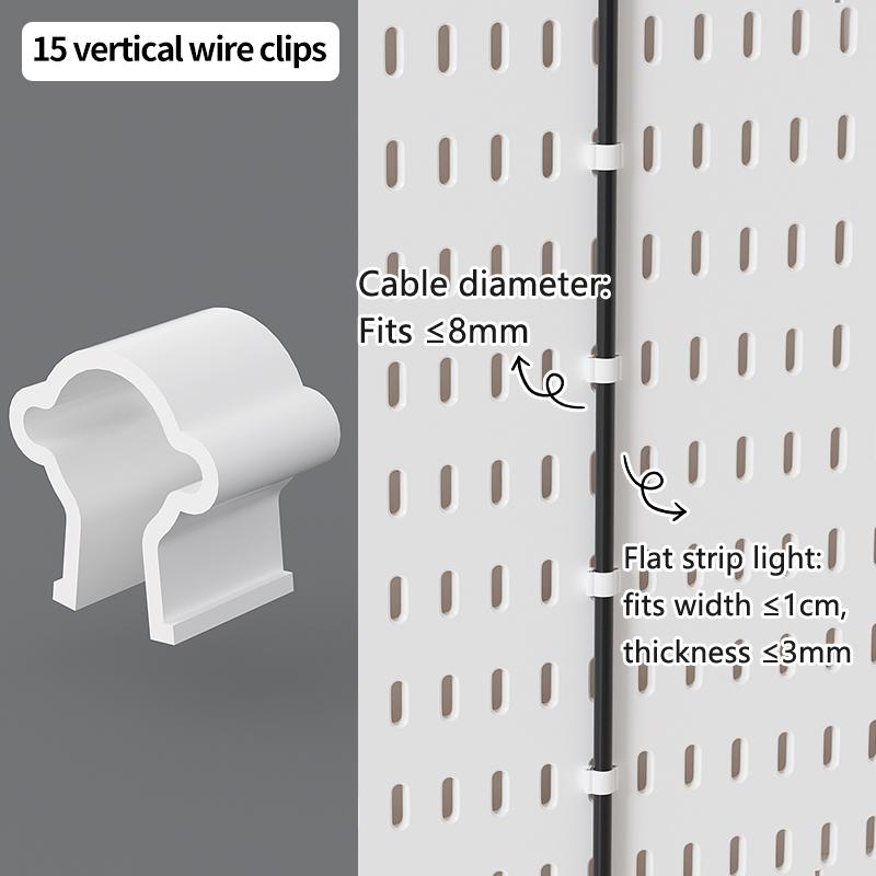 

Home & Office Desktop Pegboard: Height-Adjustable Standing Storage Rack for Supplies, Also for Decorative Figurine Display