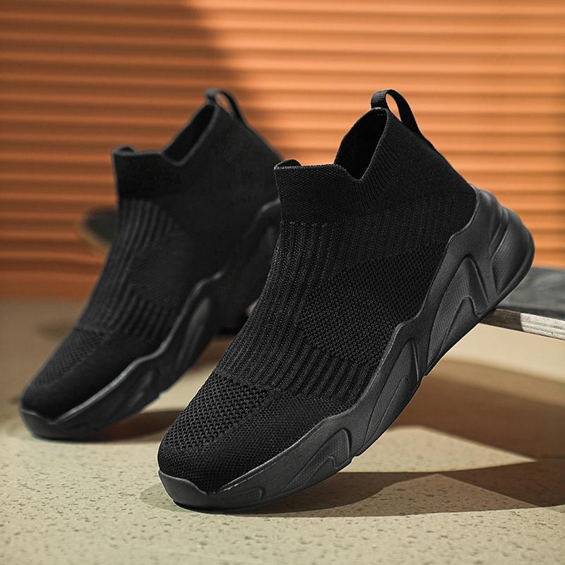 Men Walking Shoes Summer Mesh Lightweight High-top Comfortable Outdoor Sports Trendy Sneakers  Running Sports Shoes for Man