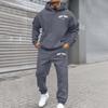 Trendy Men's and Women's Plus Velvet Streetwear Hoodie Set