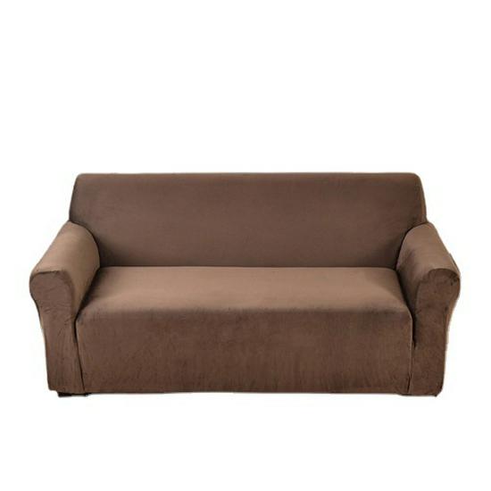 Silver Fox – Ultraweicher, einteiliger, hochelastischer Sofabezug aus Samt