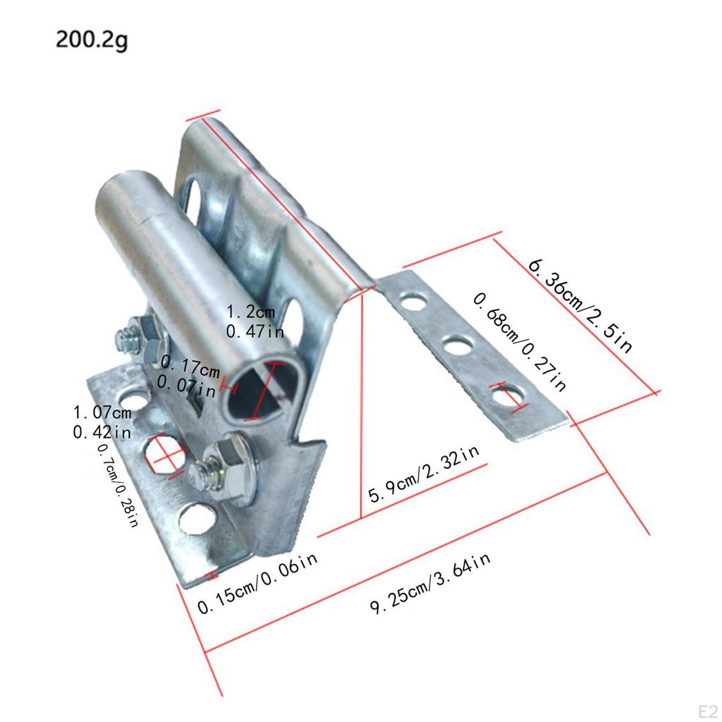 2x für Haustüren Einstellbar Mit & Muttern Fensterladen Scharnier Essentiell Verzinkt