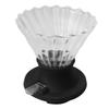 Coffee Dripper High Temperature Resistance Borosilicate Glass Hand Drip Coffee Filter Cone Cup L