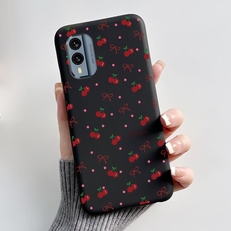 Casing For Nokia X30 5G Case Aesthetic Fashion Cute Cat Astronaut Cartoon Black Silicone Soft Shockproof Phone Case Back Cover