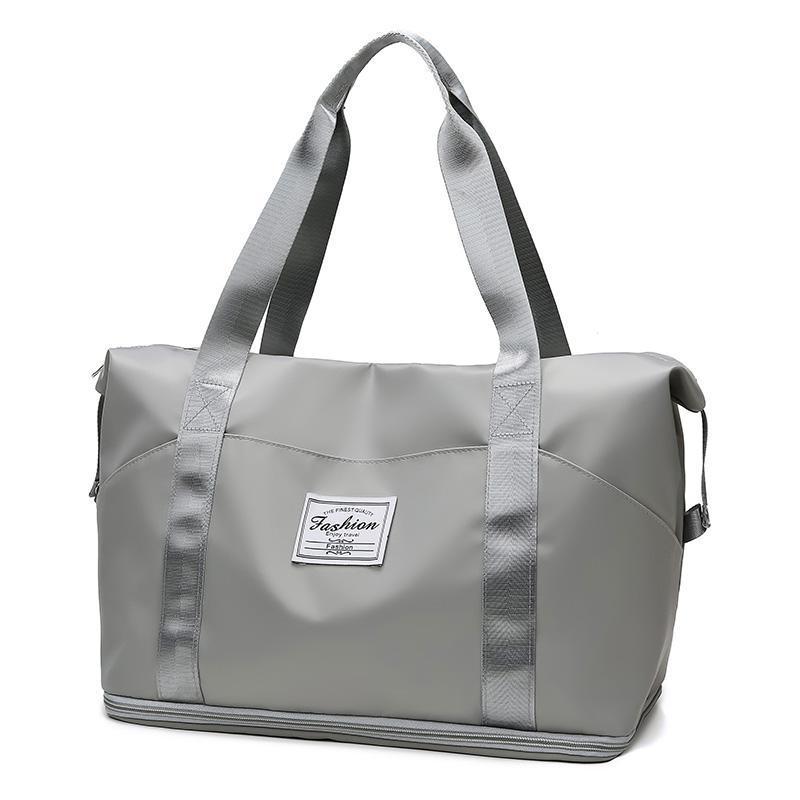 

Women s Lightweight Travel Bag: Large Capacity & Trolley-Ready серый