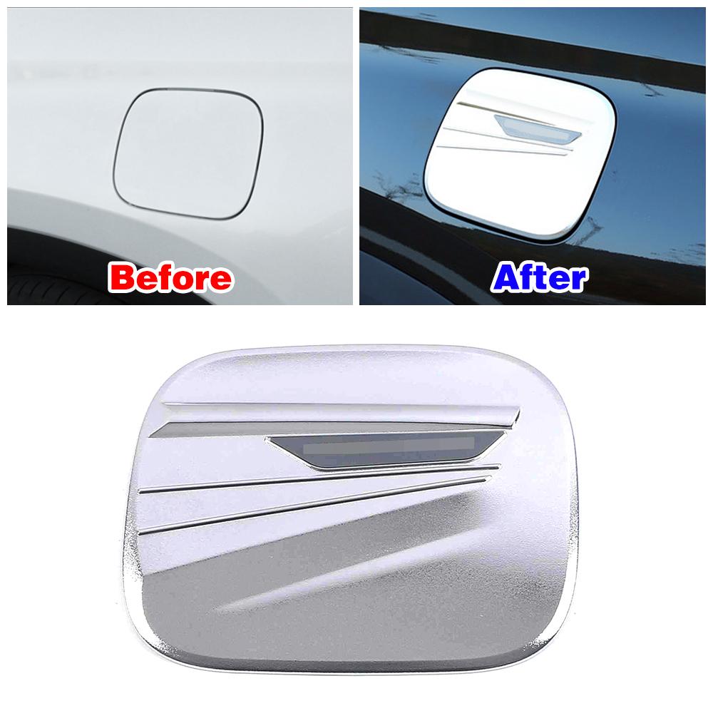 For Toyota Highlander XU70 2024 Car Exterior Part Modify Oil Fuel Tank Cap Cover Trim Protect Decorate Carbon Fiber Sticker