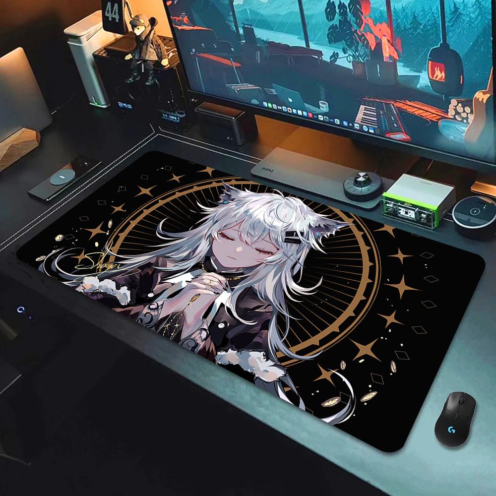 Anime Arknights Hot selling Mouse Pad Anime Girl Non-Slip E-Sports Mouse Mat Premium Mousepad Keyboard Mats Many people like it