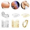 Offenes Metallarmband Oberarmmanschette Armreif Festival Braut Tanz Schmuck Zweifarbig Wählbar Armmanschette