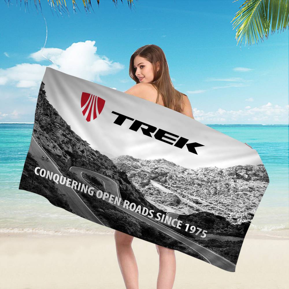 T-TREKS Bicycle Microfiber Blanket Quick Drying Beach Towels Oversized Printing Super Absorbent Pool Towel Blanket