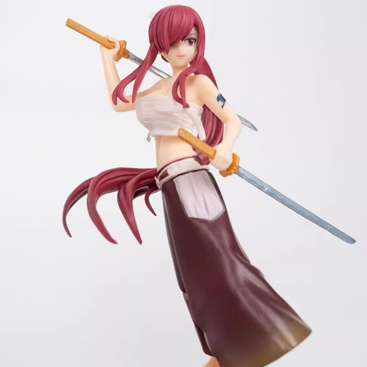 

Erza Scarlet Figure Demon Blade Red Sakura Non PVC Action Figure Amine Birthday Gift Collectible Figurine